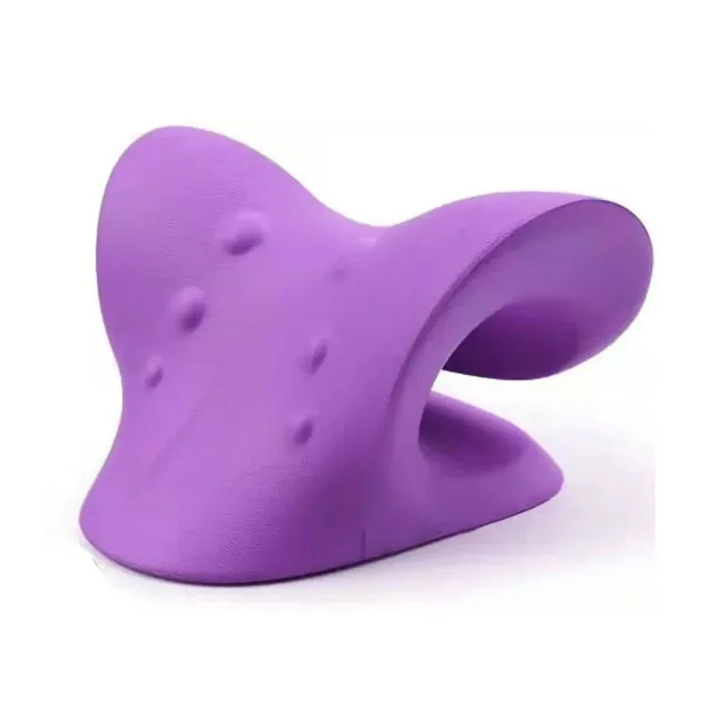 Premium Cervical Traction Device Neck Shoulder Stretcher Pillow Chiropractic Traction  Relax for Head BackPain Relief Body Massager